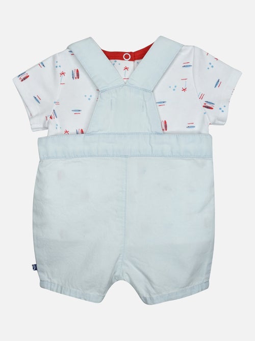 TEE SHIRT SALOPETTE GODEFROY JEAN COURT NAISSANCE - Kiabi