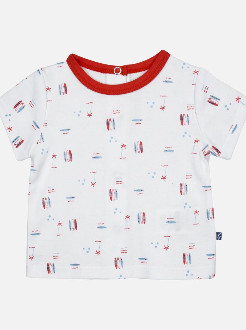 TEE SHIRT SALOPETTE GODEFROY JEAN COURT NAISSANCE Bleu - Kiabi