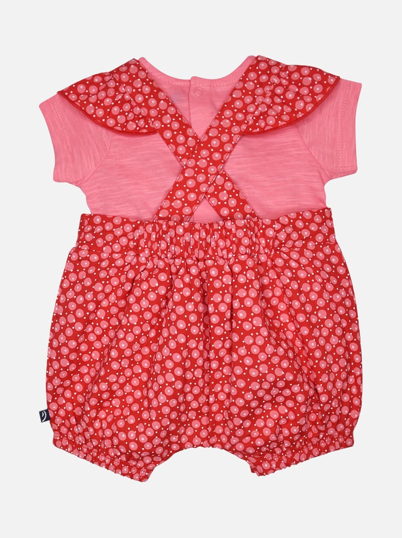 TEE SHIRT SALOPETTE GRAZIELLA COURT NAISSANCE Rouge - Kiabi