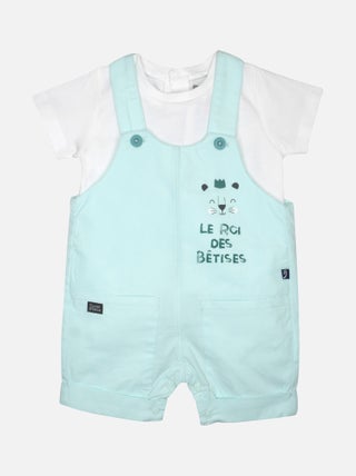TEE SHIRT SALOPETTE GRIGOR TWILL COURT BEBE