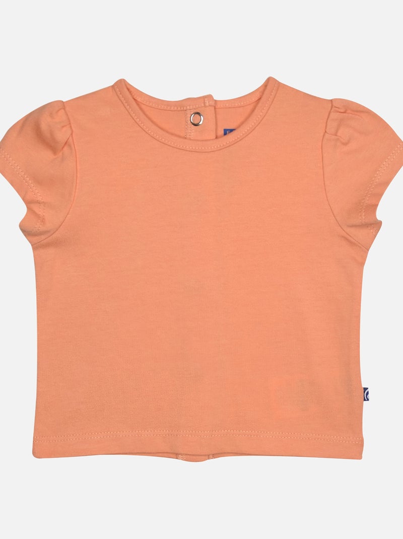 TEE SHIRT SALOPETTE GWENOLA COURT BEBE Bleu - Kiabi