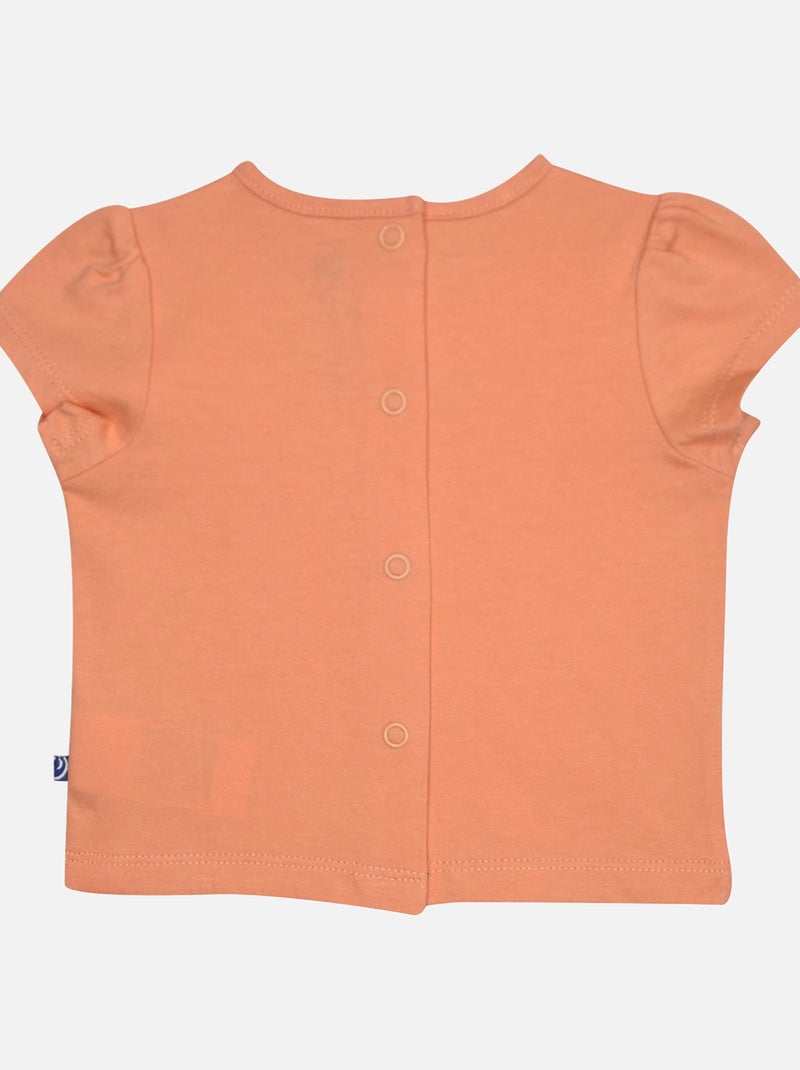 TEE SHIRT SALOPETTE GWENOLA COURT BEBE Bleu - Kiabi