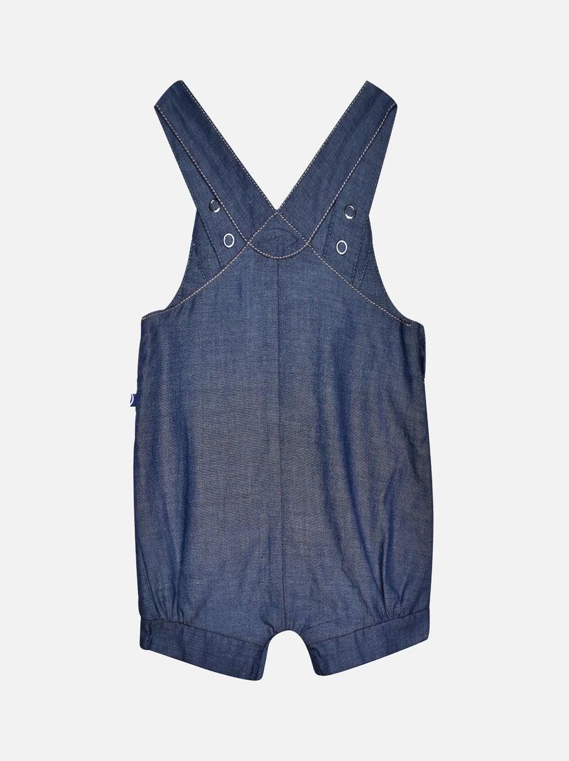 TEE SHIRT SALOPETTE GWENOLA COURT BEBE Bleu - Kiabi