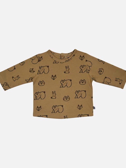 TEE SHIRT SALOPETTE IVAN TISSE TEINT NAISSANCE - Kiabi