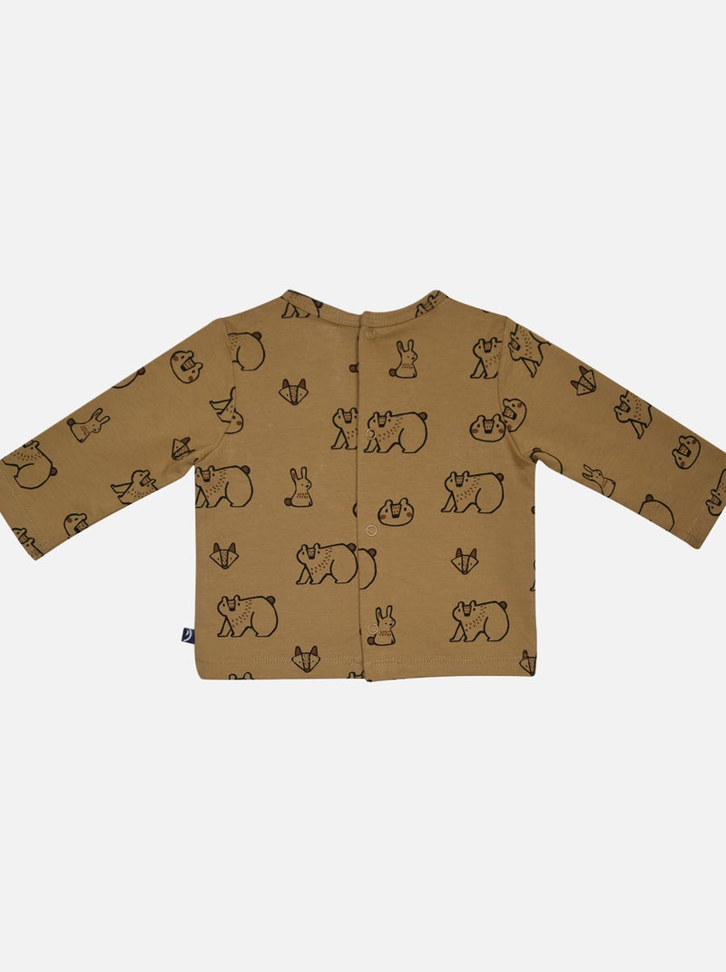 TEE SHIRT SALOPETTE IVAN TISSE TEINT NAISSANCE Marron - Kiabi