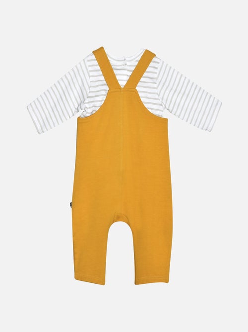 TEE SHIRT SALOPETTE JAUNE ENDER - Kiabi