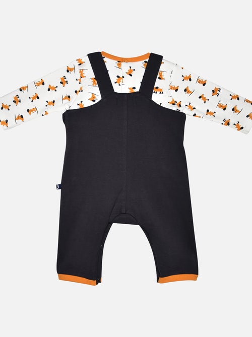 TEE SHIRT SALOPETTE JOEY MOLLETON LONG BEBE - Kiabi
