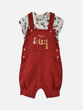 TEE SHIRT SALOPETTE ROUGE ELOÏSE