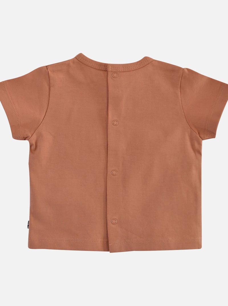 TEE SHIRT SALOPETTE TWILL ERNEST Beige - Kiabi