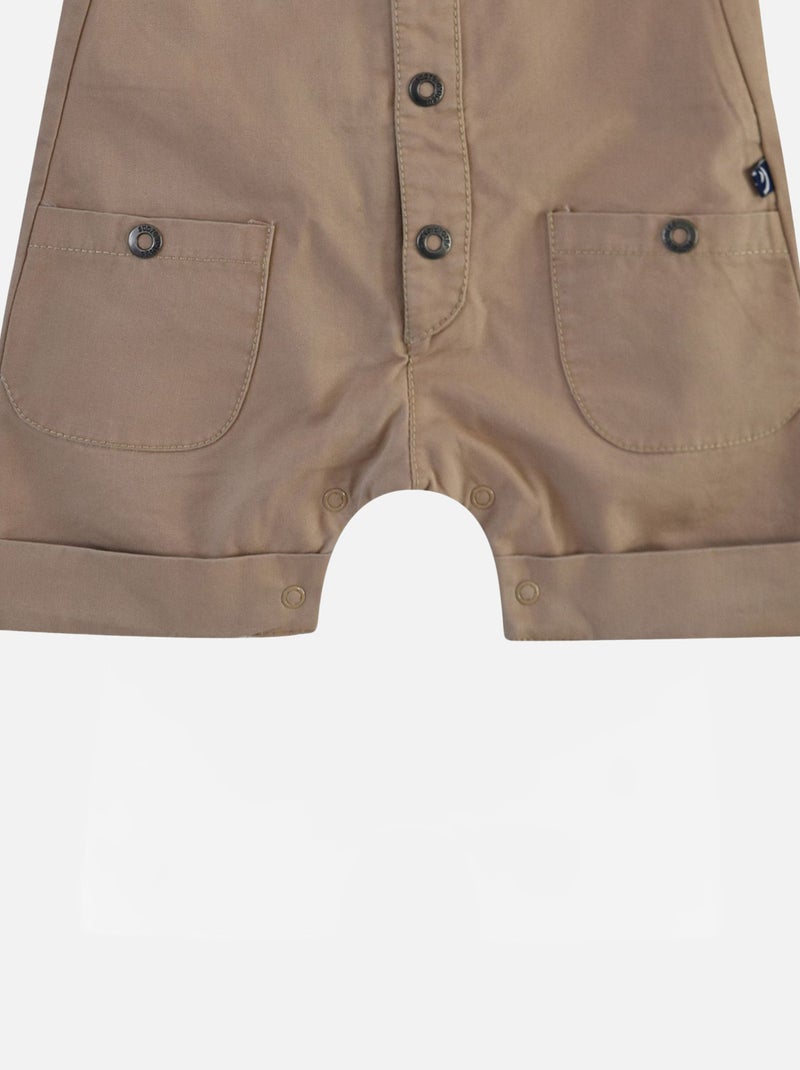 TEE SHIRT SALOPETTE TWILL ERNEST Beige - Kiabi