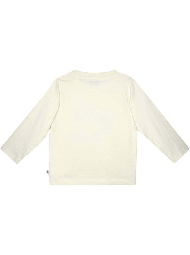 Tee shirt samy jersey manches longues Beige - Kiabi