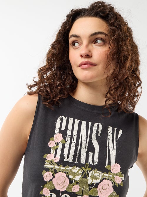 Tee-shirt sans manches 'Guns N'Roses' - Kiabi Tee-shirt sans manches 'Guns N'Roses' - Kiabi