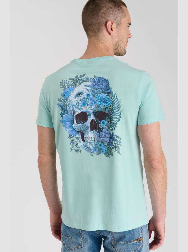 Tee-Shirt SANTIAGO 'Le Temps Des Cerises' Bleu - Kiabi