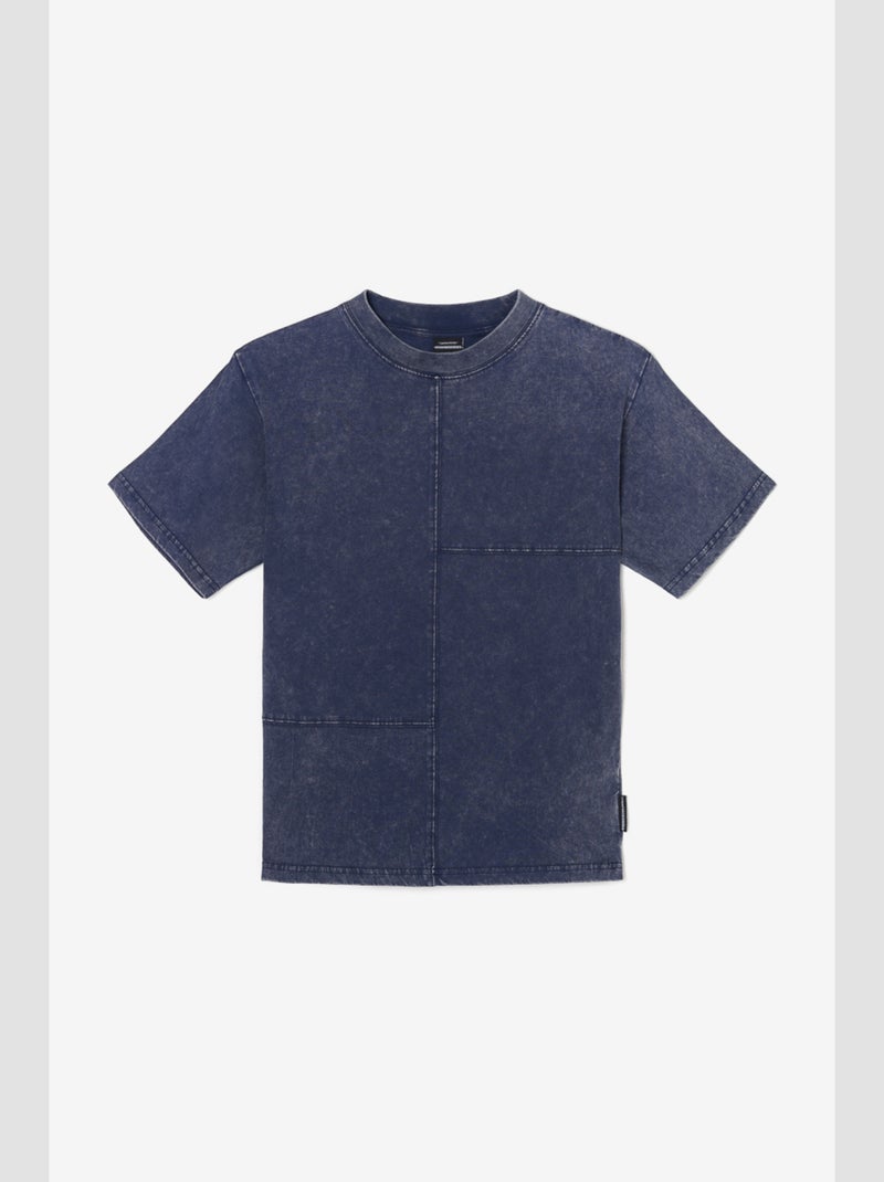 Tee-Shirt SAROBO 'Le Temps Des Cerises' Bleu - Kiabi
