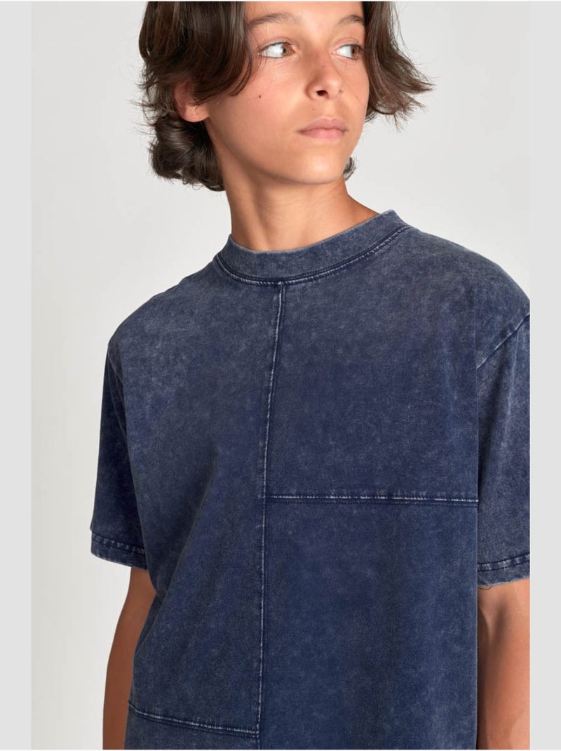 Tee-Shirt SAROBO 'Le Temps Des Cerises' Bleu - Kiabi