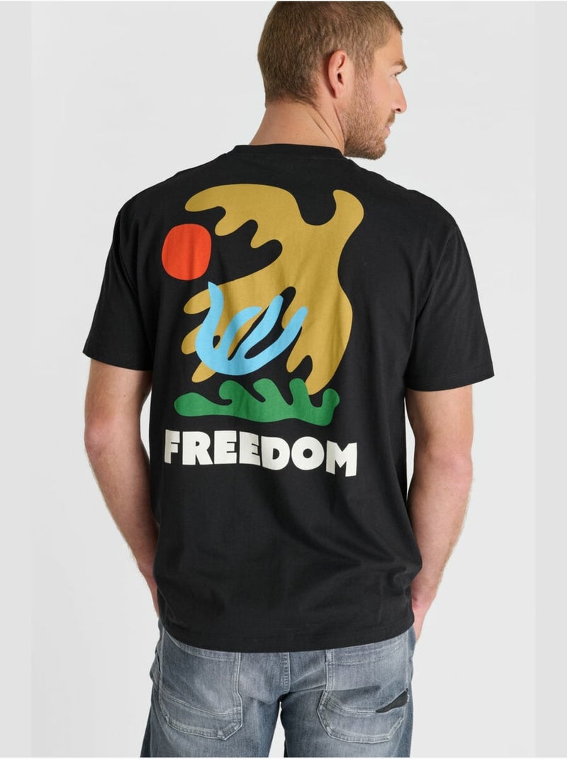 Tee-Shirt SASTRE 'Le Temps Des Cerises' Noir - Kiabi
