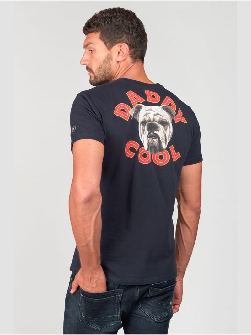 Tee-Shirt SCULLY 'Le Temps Des Cerises' Bleu - Kiabi