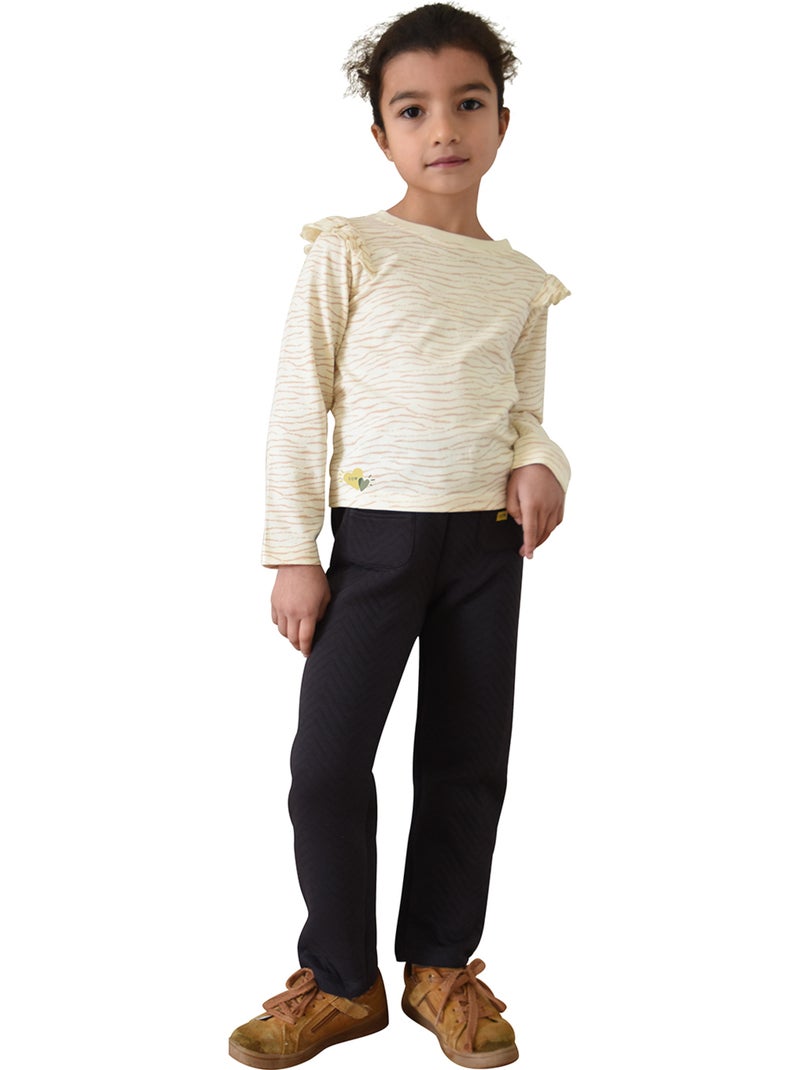 Tee shirt serena manches longues Beige - Kiabi