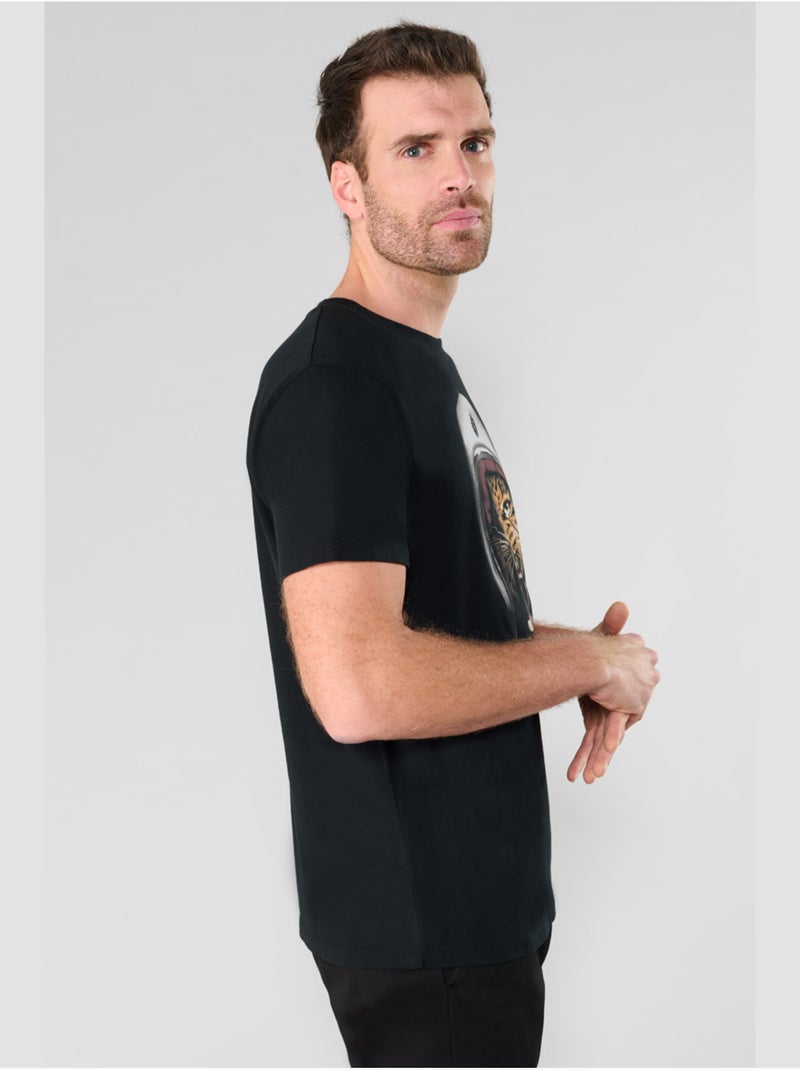 Tee-shirt seth 'le temps des cerises' Noir - Kiabi
