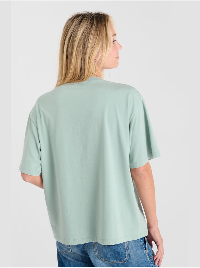 Tee-shirt sherri 'le temps des cerises' Bleu - Kiabi
