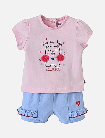 TEE SHIRT + SHORT CARA