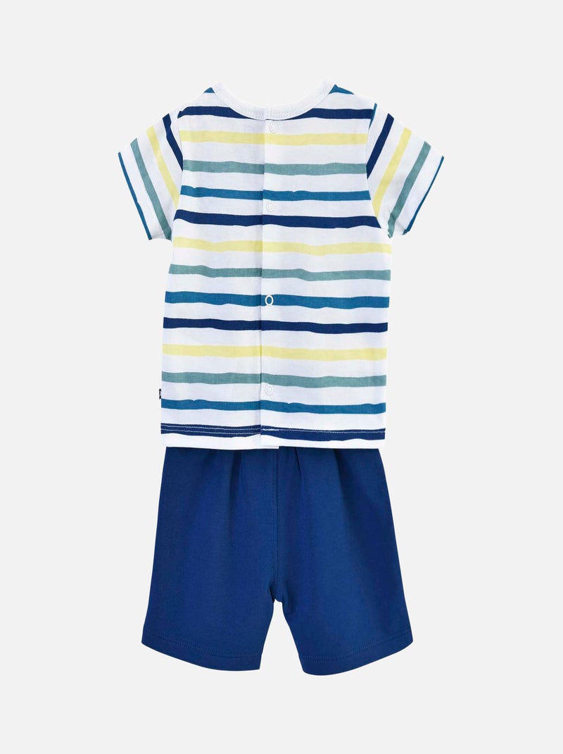 TEE SHIRT SHORT CORNELIO Blanc - Kiabi