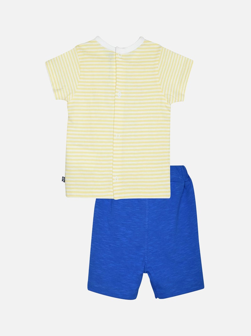 TEE SHIRT SHORT GECKO BEBE Blanc - Kiabi