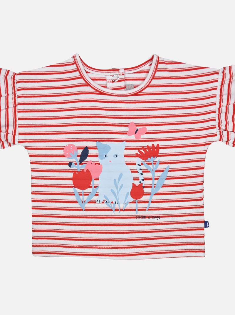 TEE SHIRT SHORT GLORIA BEBE Bleu - Kiabi