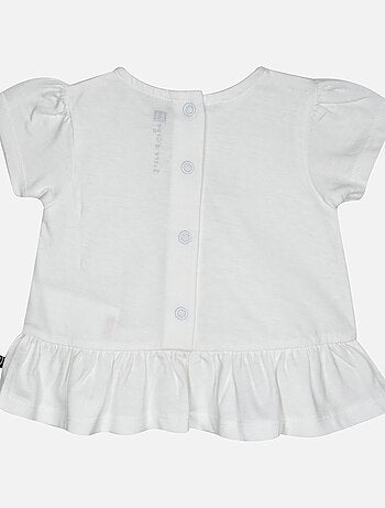 TEE SHIRT SHORT GLYCINE MANCHES COURTES BEBE