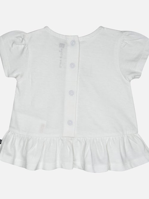 TEE SHIRT SHORT GLYCINE MANCHES COURTES BEBE - Kiabi