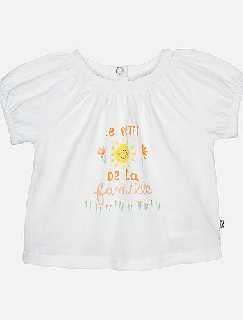 TEE SHIRT SHORT GRACE MANCHES COURTES BEBE