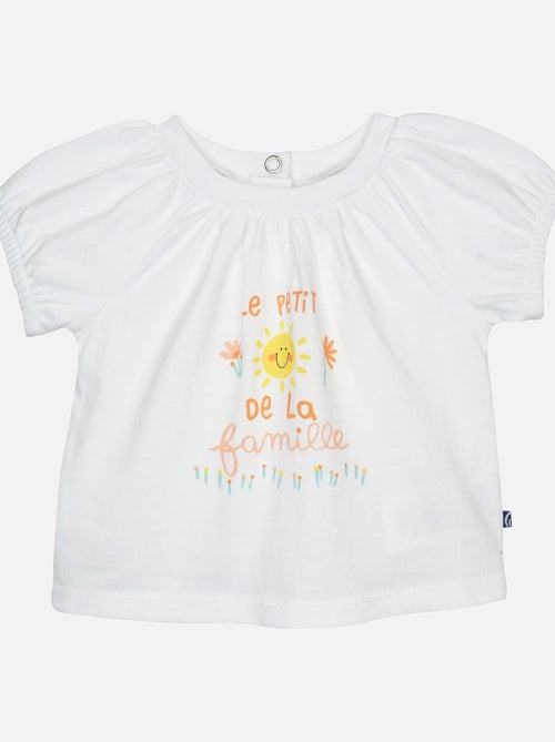 TEE SHIRT SHORT GRACE MANCHES COURTES BEBE - Kiabi