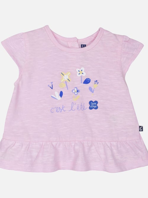TEE SHIRT SHORT GRENADINE BEBE - Kiabi