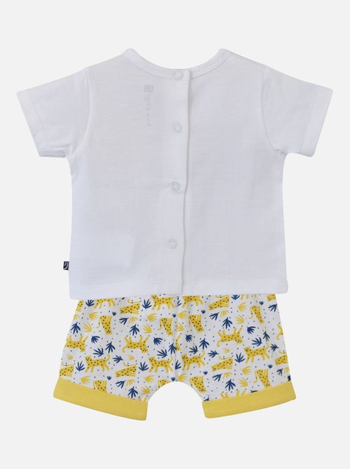 TEE SHIRT + SHORT JERSEY EMERSON - Kiabi TEE SHIRT + SHORT JERSEY EMERSON - Kiabi
