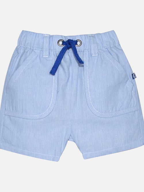 TEE SHIRT SHORT LARBI MAILLE PIQUEE BEBE - Kiabi