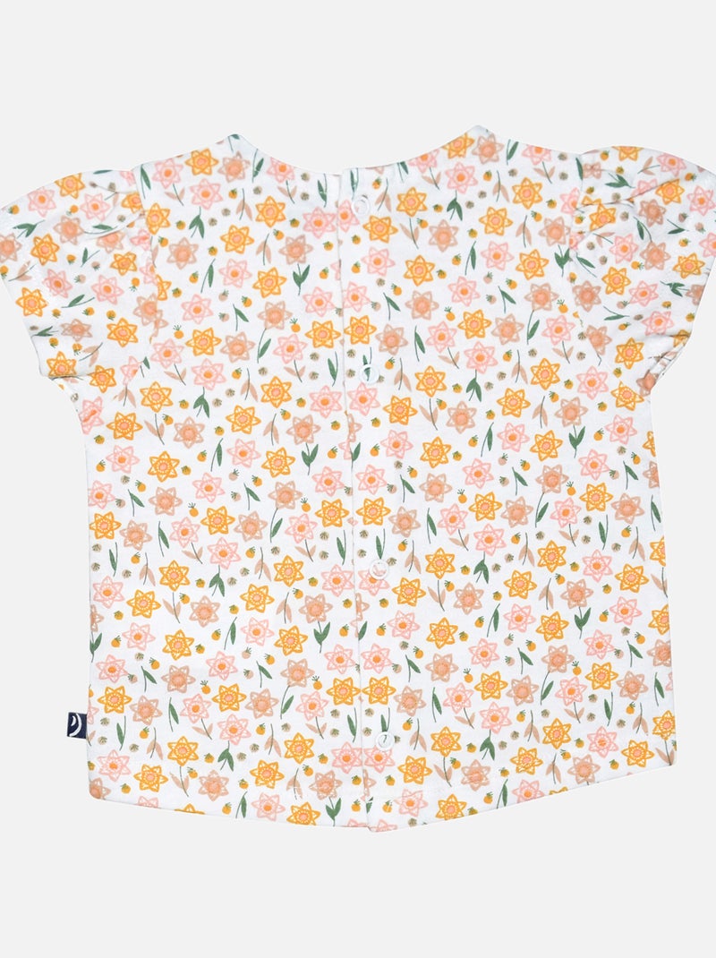 TEE SHIRT SHORT LUCETTE BEBE Blanc - Kiabi