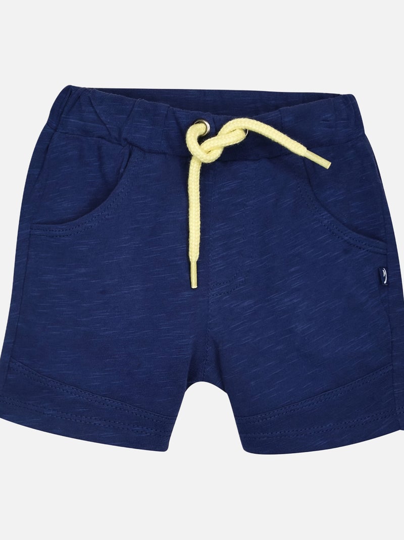 TEE SHIRT SHORTS GRIZZLI BEBE Bleu - Kiabi