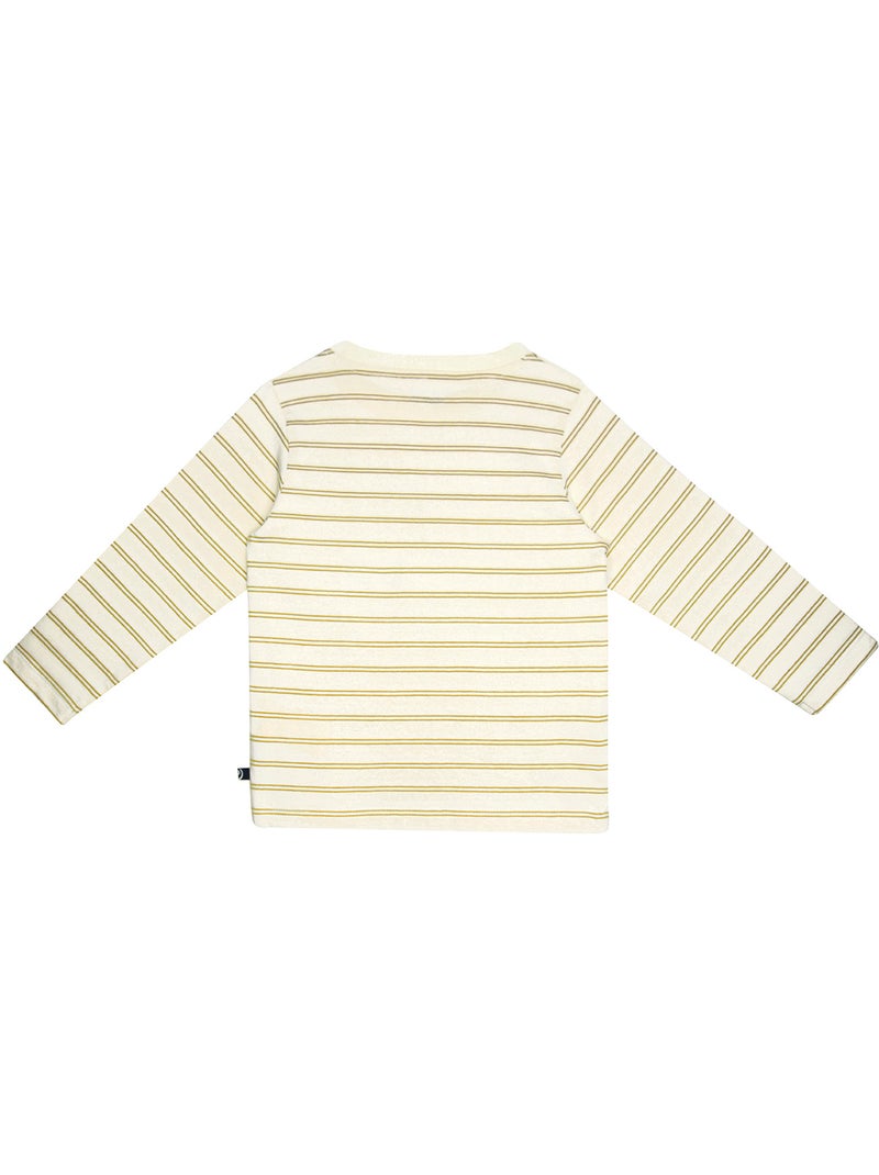Tee shirt silvino manches longues enfant Beige - Kiabi