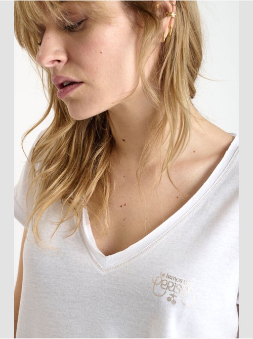 Tee-Shirt SMALLVTR 'Le Temps Des Cerises' - Kiabi Tee-Shirt SMALLVTR 'Le Temps Des Cerises' - Kiabi