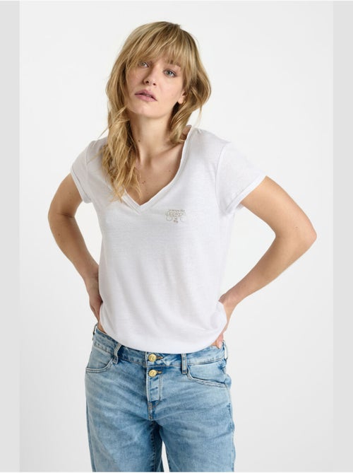 Tee-Shirt SMALLVTR 'Le Temps Des Cerises' - Kiabi Tee-Shirt SMALLVTR 'Le Temps Des Cerises' - Kiabi