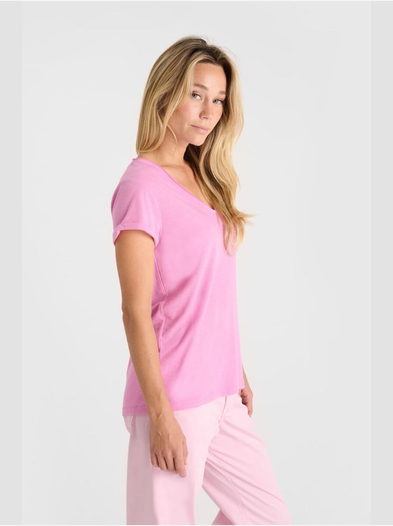 Tee-Shirt SMALLVTR 'Le Temps Des Cerises' Rose - Kiabi