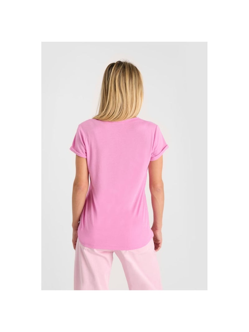 Tee-Shirt SMALLVTR 'Le Temps Des Cerises' Rose - Kiabi