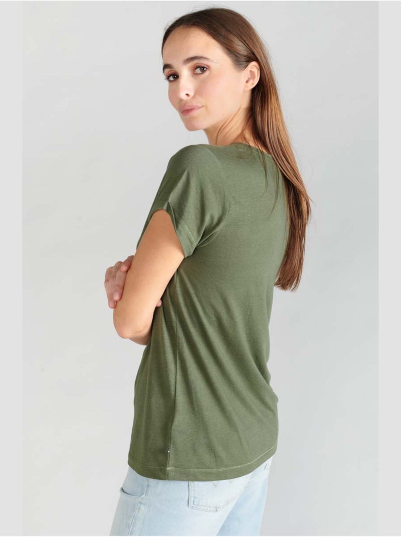 Tee-Shirt SMALLVTR 'Le Temps Des Cerises' Vert - Kiabi