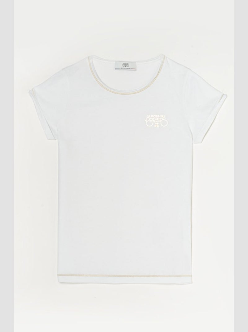Tee-Shirt SMLTRAGI 'Le Temps Des Cerises' Blanc - Kiabi