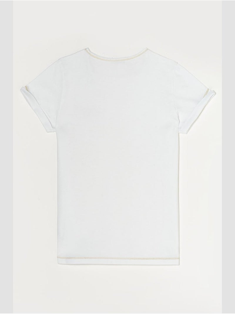Tee-shirt smltragi 'le temps des cerises' Blanc - Kiabi