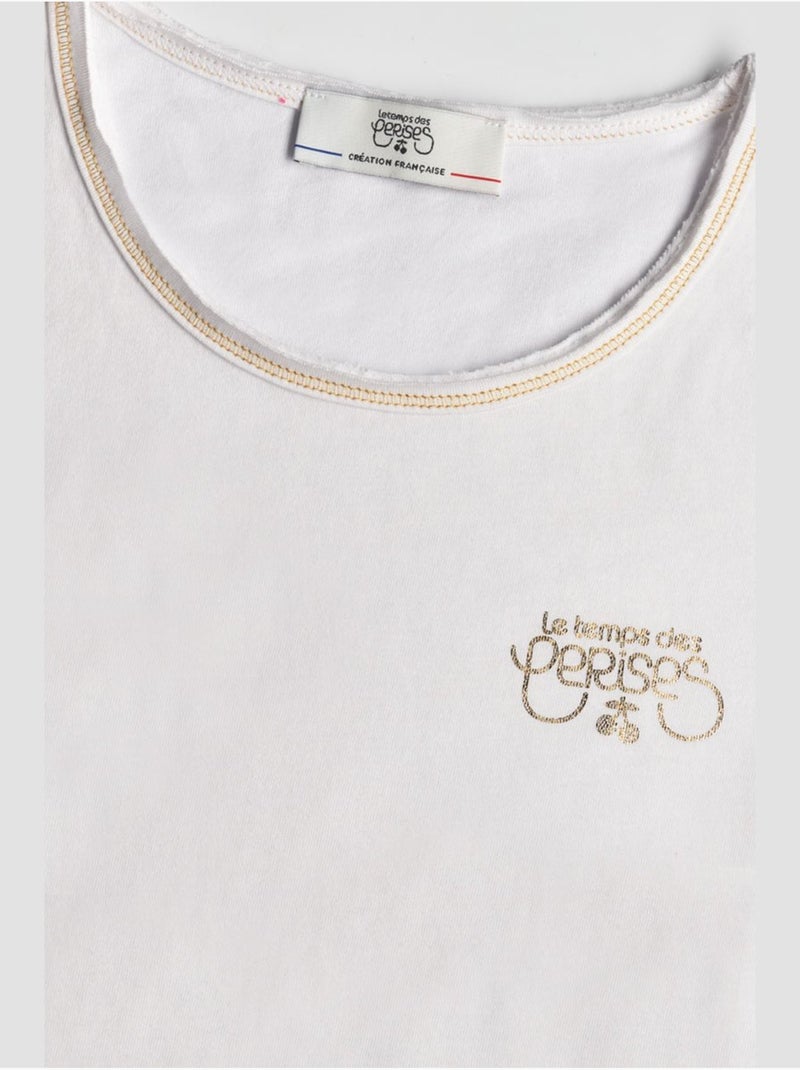 Tee-shirt smltragi 'le temps des cerises' Blanc - Kiabi