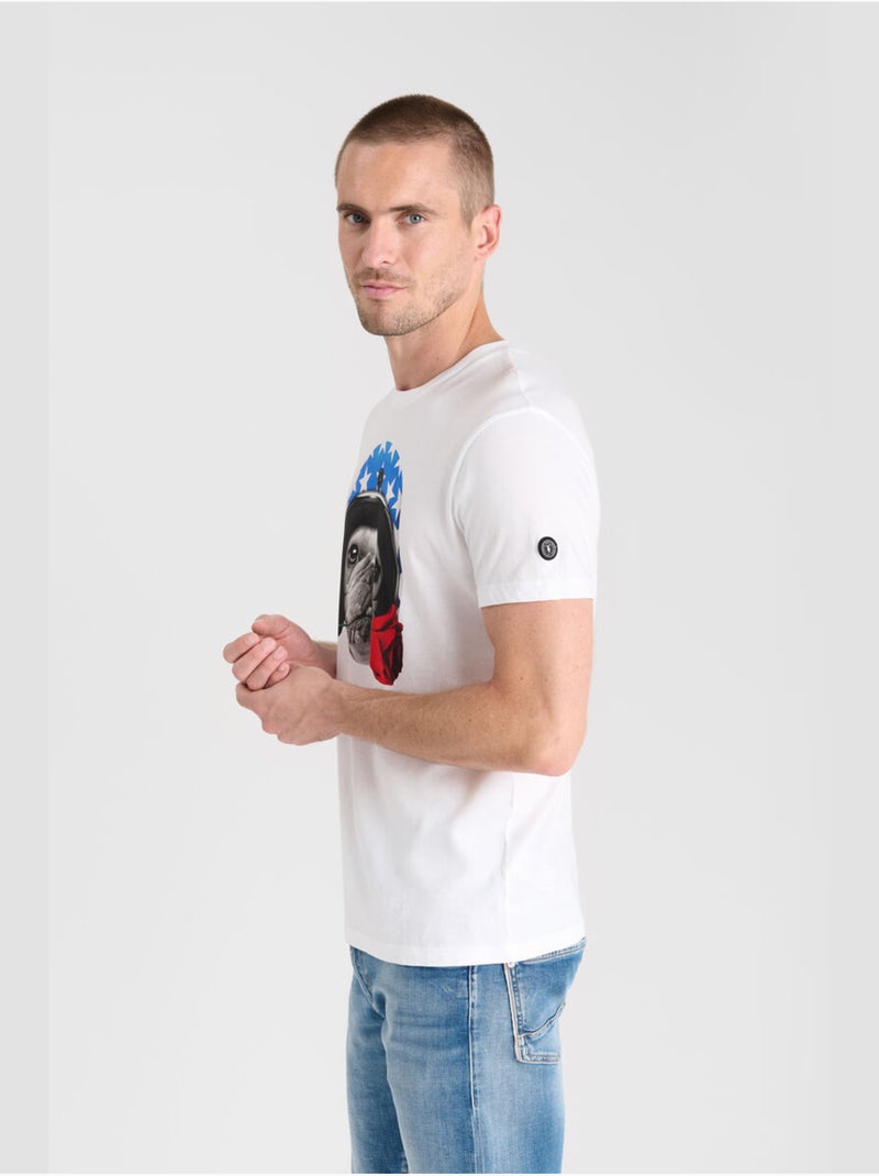 Tee-shirt soline 'le temps des cerises' Blanc - Kiabi