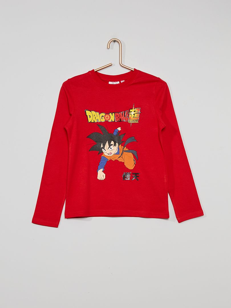 Tee-shirt 'Son Gokû' de 'Dragon Ball 'Super' rouge - Kiabi