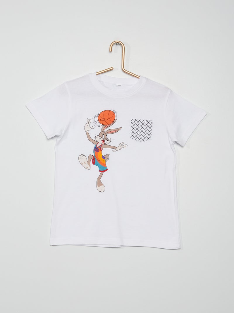 Tee-shirt 'Space jam' blanc - Kiabi
