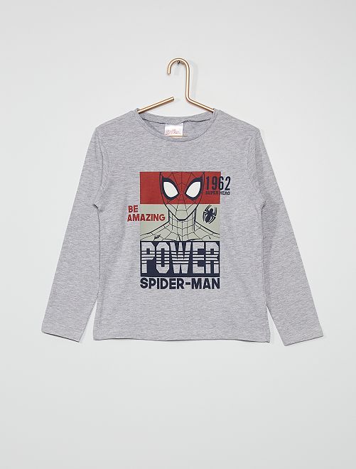 Tee-shirt 'Spider-Man' de 'Marvel'                             gris 
